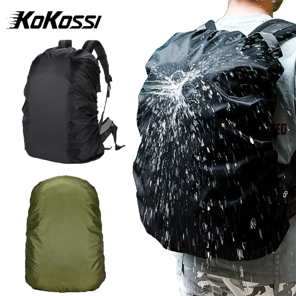 KoKossi 20-80L Zaino impermeabile in nylon leggero resistente all'acqua Campeggio esterno Escursionismo Viaggi Ciclismo Copertura antipioggia Copertura antipolvere
