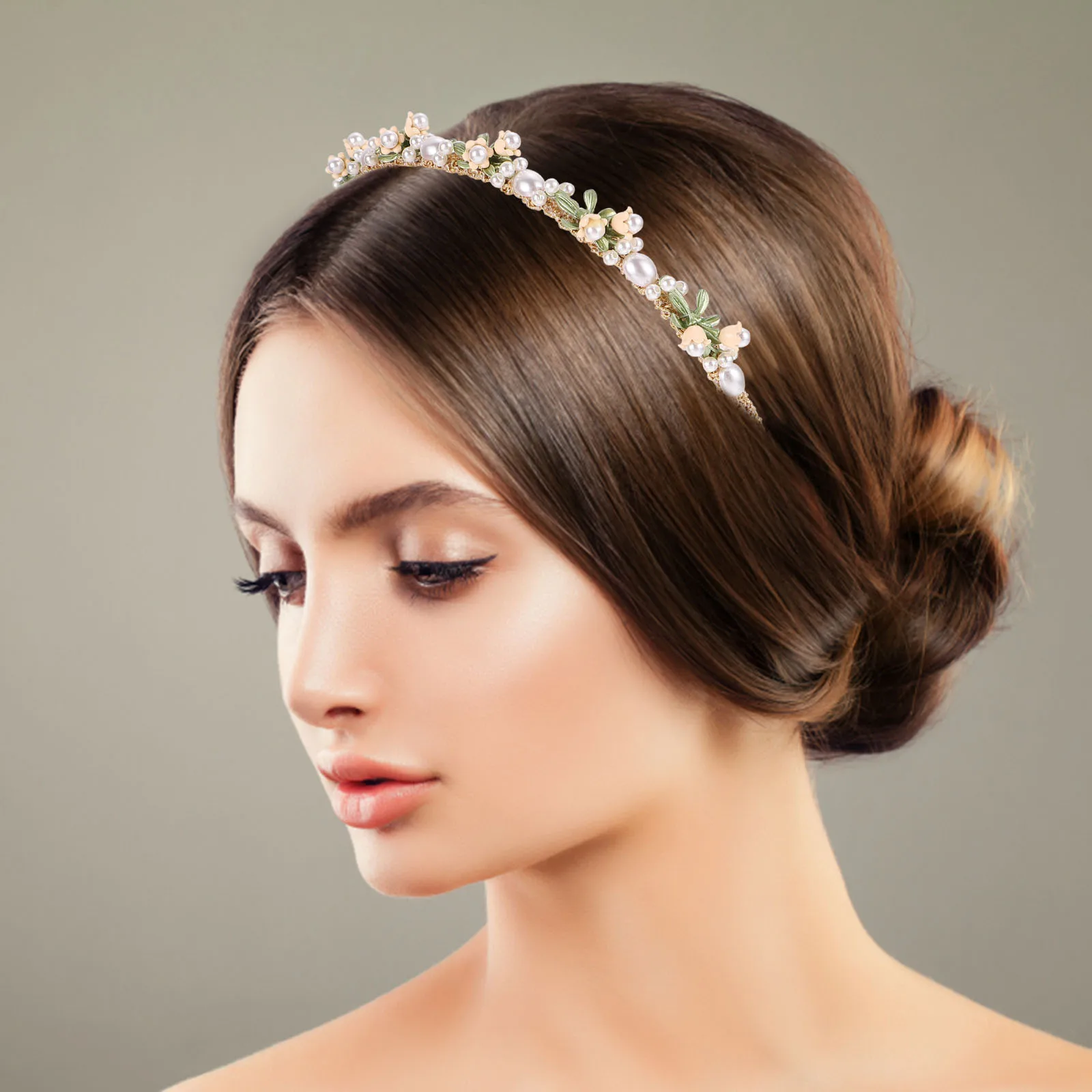 

Floral Hair Bridal Headb s Wedding Prom Banquet Celebration Party Hair Style Comfortable Alloy Materials Women Girls
