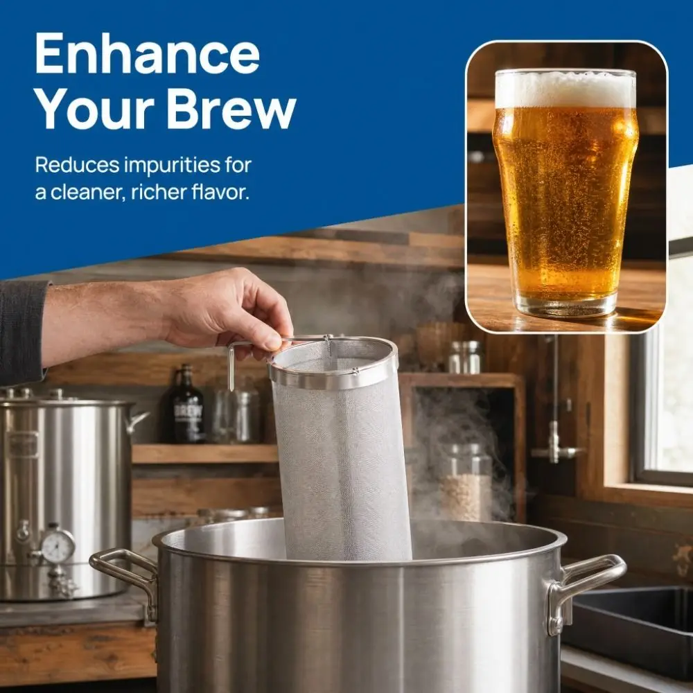 Professional 300 Micron Mesh Mesh Filter Stainless Steel Silver Filter Strainer Filter Basket Tea Kettle