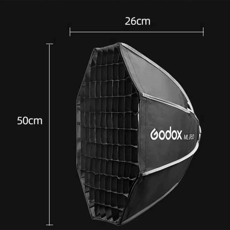 Godox ML-SF50 صندوق إضاءة مثمن لصندوق إضاءة ناعمة مثمن لدرجة الحرارة المزدوجة ML100Bi