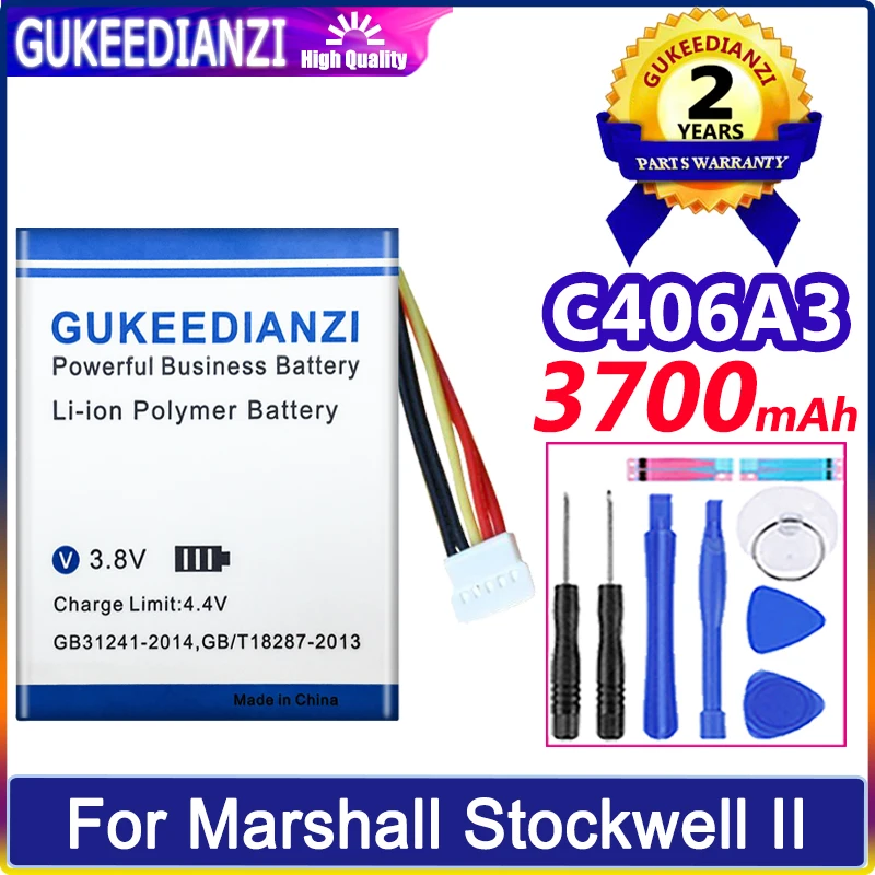 Battery 3700mAh For Marshall C406A3 Stockwell 2 II 2nd Bluetooth Wireless Speaker Replacement Mobile Phone Batteries