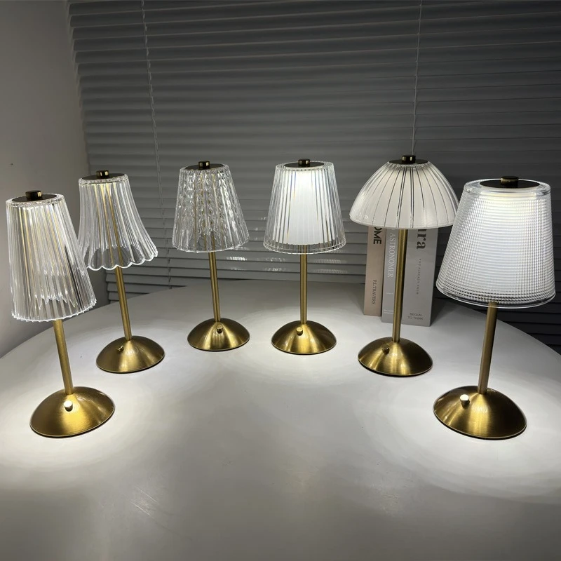 Popular Led Desk Lamp Simple Retro Cafe Atmosphere Light Touch Usb Charging Bar Desk Lamp