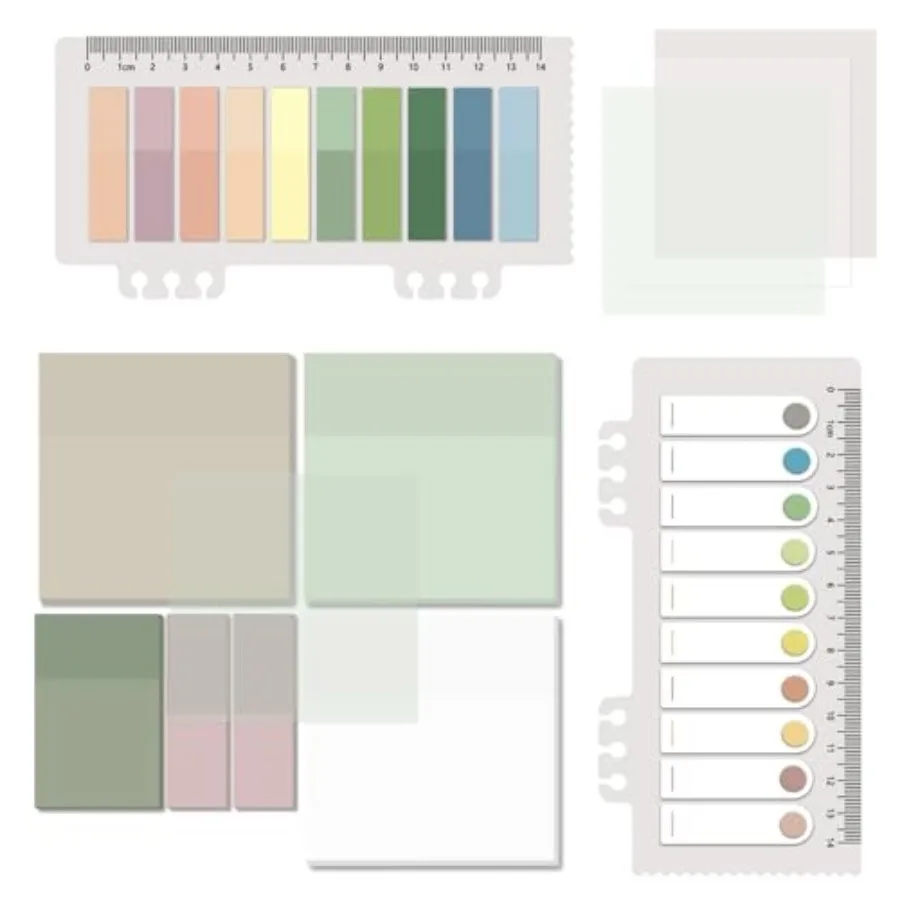 

700 Sheets Transparent Sticky Notes Clear Waterproof 3 x 3 inch See Through Memo Pad Self-Adhesive Translucent Writable Index T