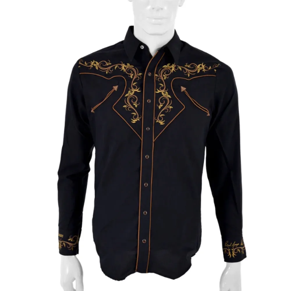 

2024 Fashion Shirts Men's Large Size Pellis Patterned Casual Long Sleeved Lapel Men's Western Shirt Casual Tops Men Clothing