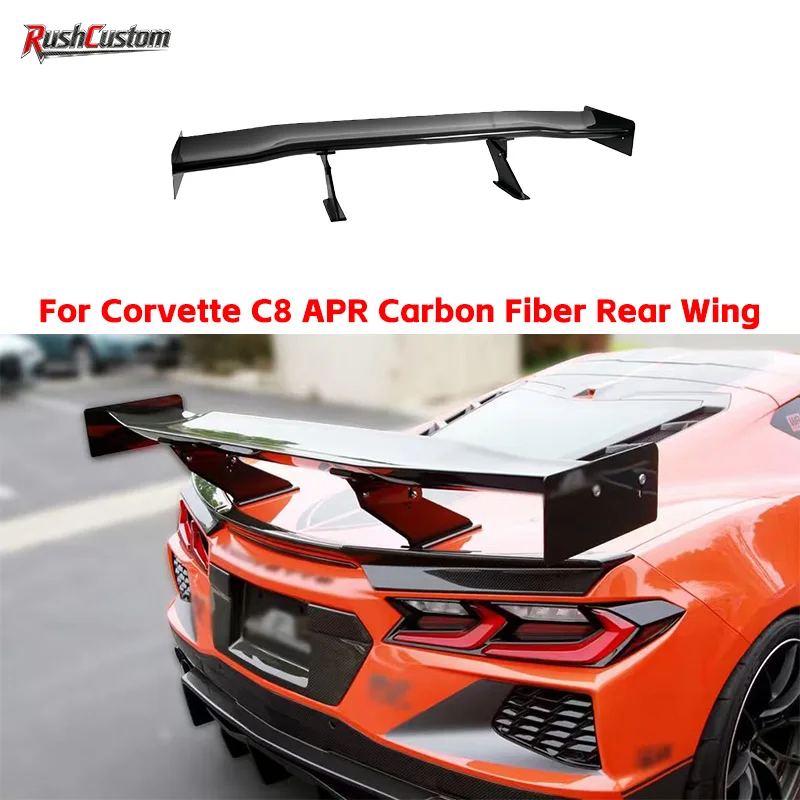 

For Corvette C8 APR Carbon Fiber Rear Wing High-Quality Automotive Rear Spoiler