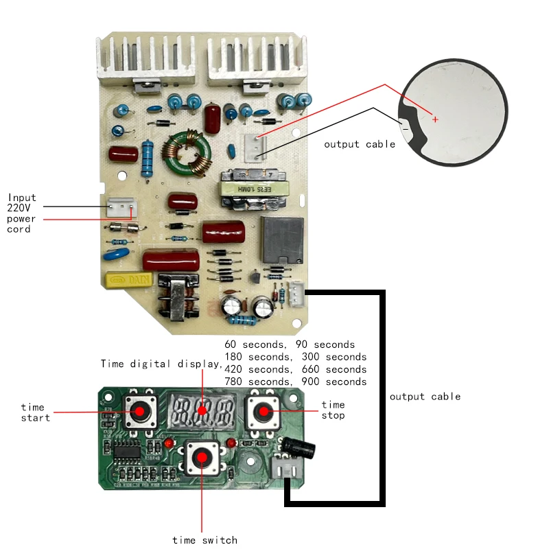 43khz35w超音波メガネ掃除機メインメントボードセラミックチップ回路基板クリーニングマシンジュエリーネイルプライヤー