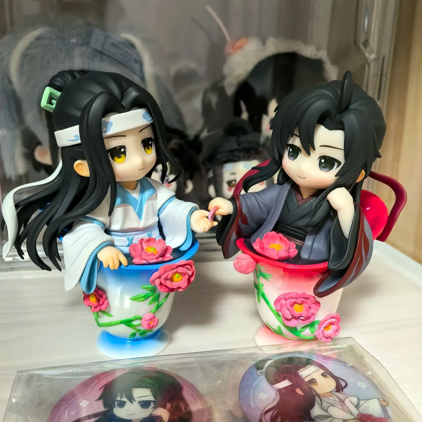 โม จ้าว ซู ชิ อนิเมะ ของสะสมแบบสุ่ม กล่องสุ่ม ของแท้ ใหม่ ฮิต วีอว์เซียน หลานหวังจี ชุดดอกไม้พูดได้ รุ่น Q