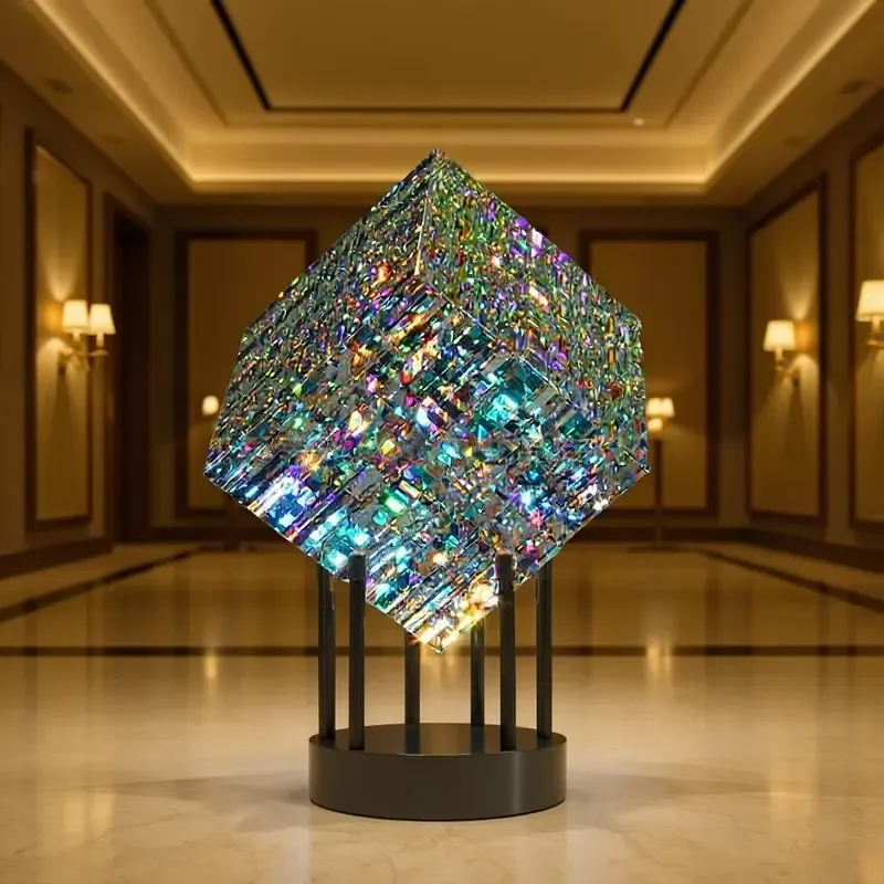 Sun Catcher Magik Chroma Cube Crystal Table Decoration