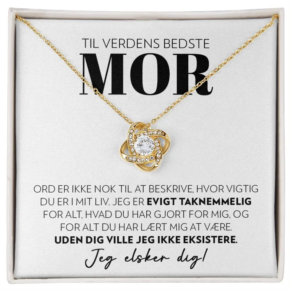 To My Mom Mother Necklace Mother's Day Gift Women Mor Love Knot Pendant Necklaces Fashion Jewelry 2025 New Hot Dropshipping