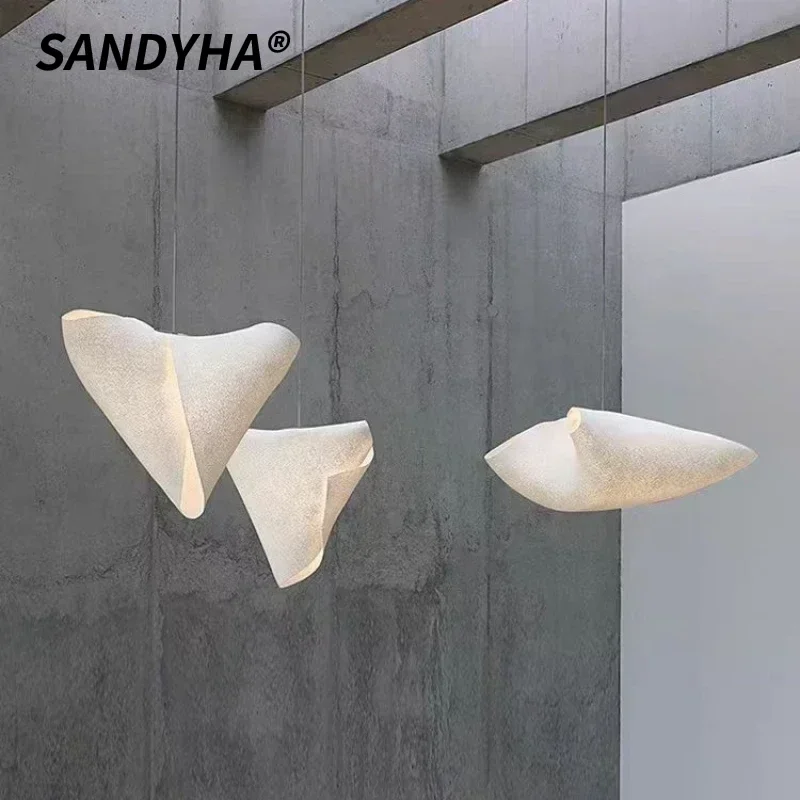 SANDYHA Stainless Steel Pendant Light Modern Hanging Chandelier for Living Room Dining Table Kitchen Home Decor Lighting Fixture