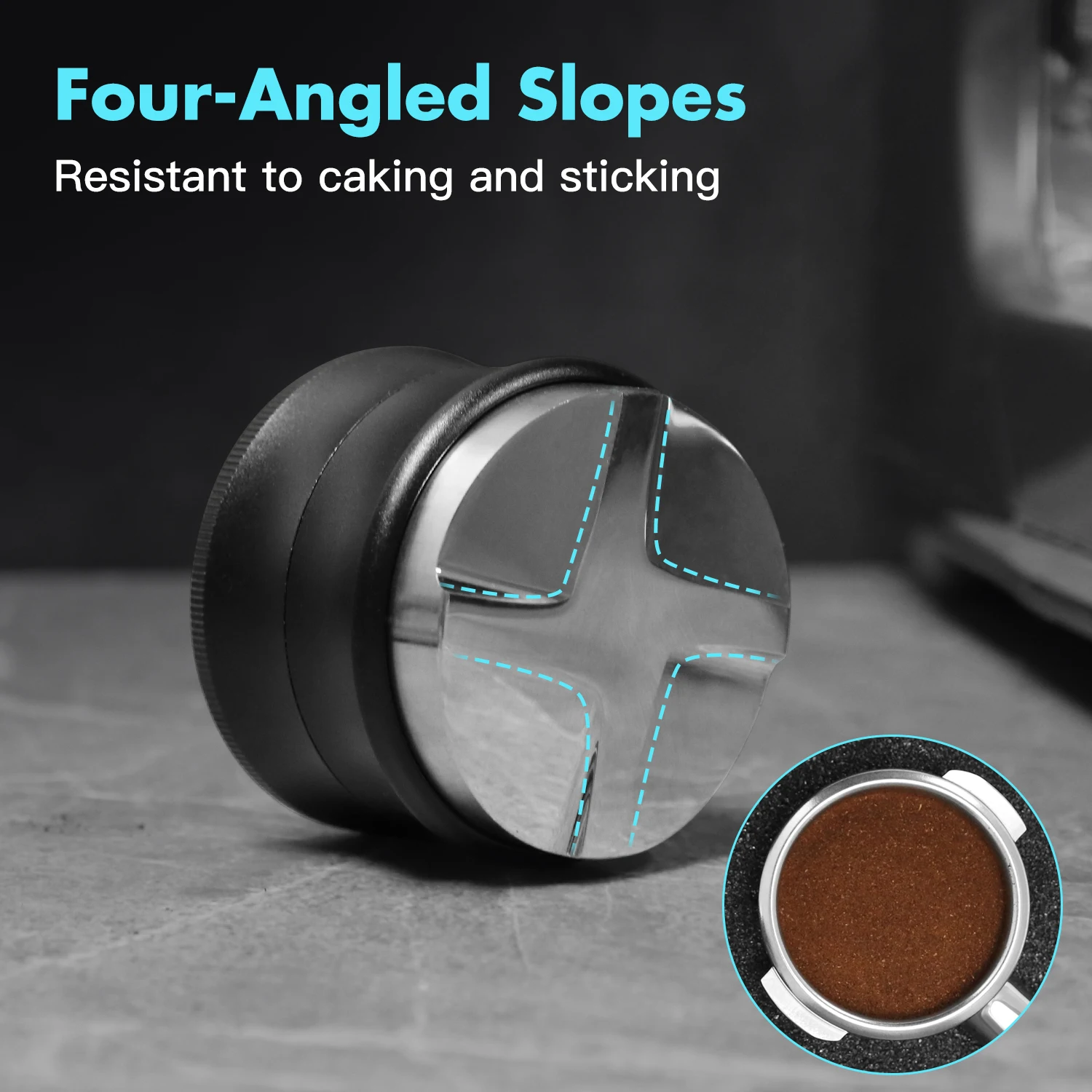 

AliKisscafe Coffee Distributor Gravity Adaptive Leveler Tools for 51mm 54mm 58mm Portafilter Espresso Accessories Barista Tools