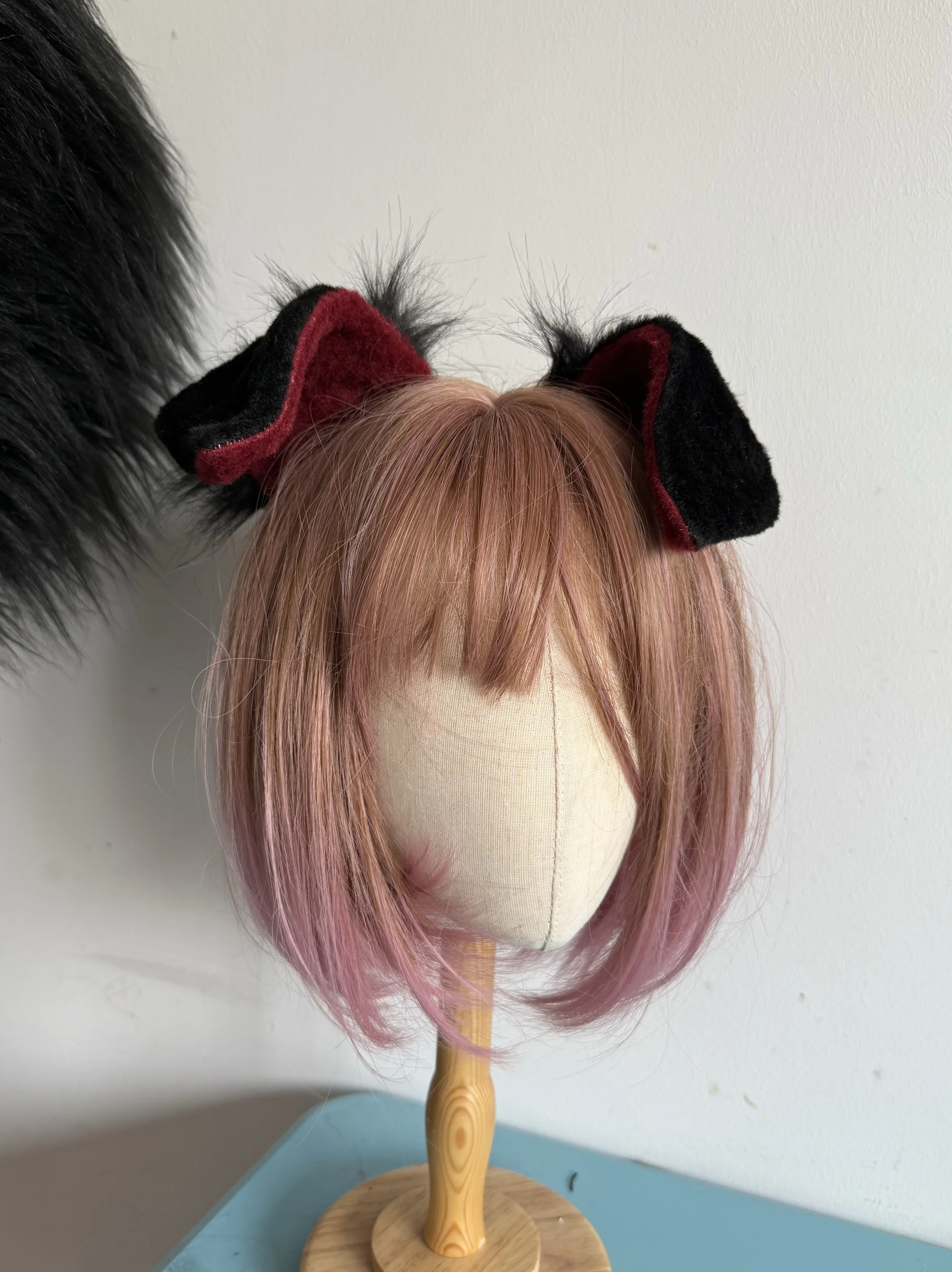 Game Arknights Yu LaoJiang Ears Tail Cosplay Props Headwear Walnut Hair Hoops Tricolor Fox Tail Halloween Costumes Accessories