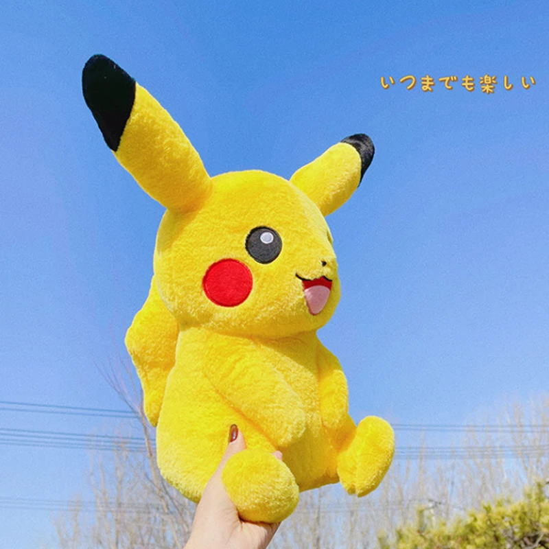 30-75cm Kawaii Pokemon Pikachu Plush Toys Big Size Stuffed Anime Doll Giant Throw Pillow Xmas Gifts for Children Room Decoration