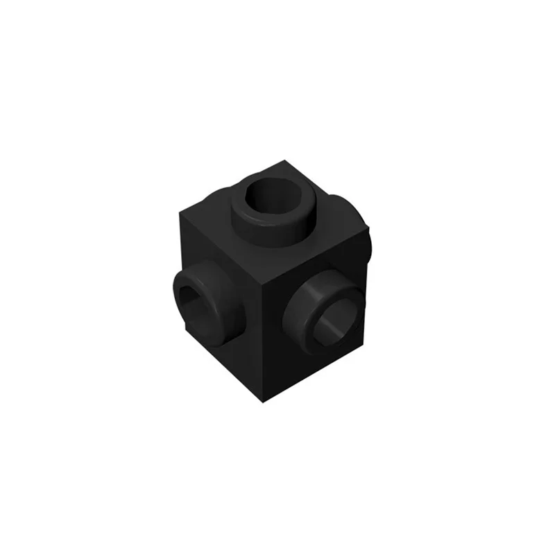 50 Stück 4733 Modifizierte 1x1-Steine mit 4-Seiten-Stiften, Modulare GBC-Spielzeugteile für Technische MOC-Bausteine – Detail 1