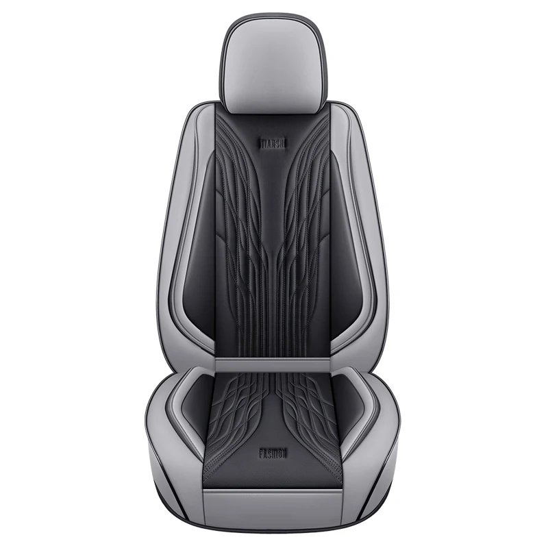 

New Design Luxury Leather Car Seat Covers Universal Full Set Seat Covers for Car Single Color for Isuzu D-Max