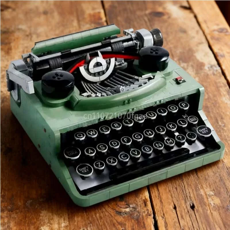 

2079 шт. Briks Ideas, пишущая машинка, набор строительных блоков для взрослых, коллекция ретро-моделей, игрушки, детские рождественские подарки