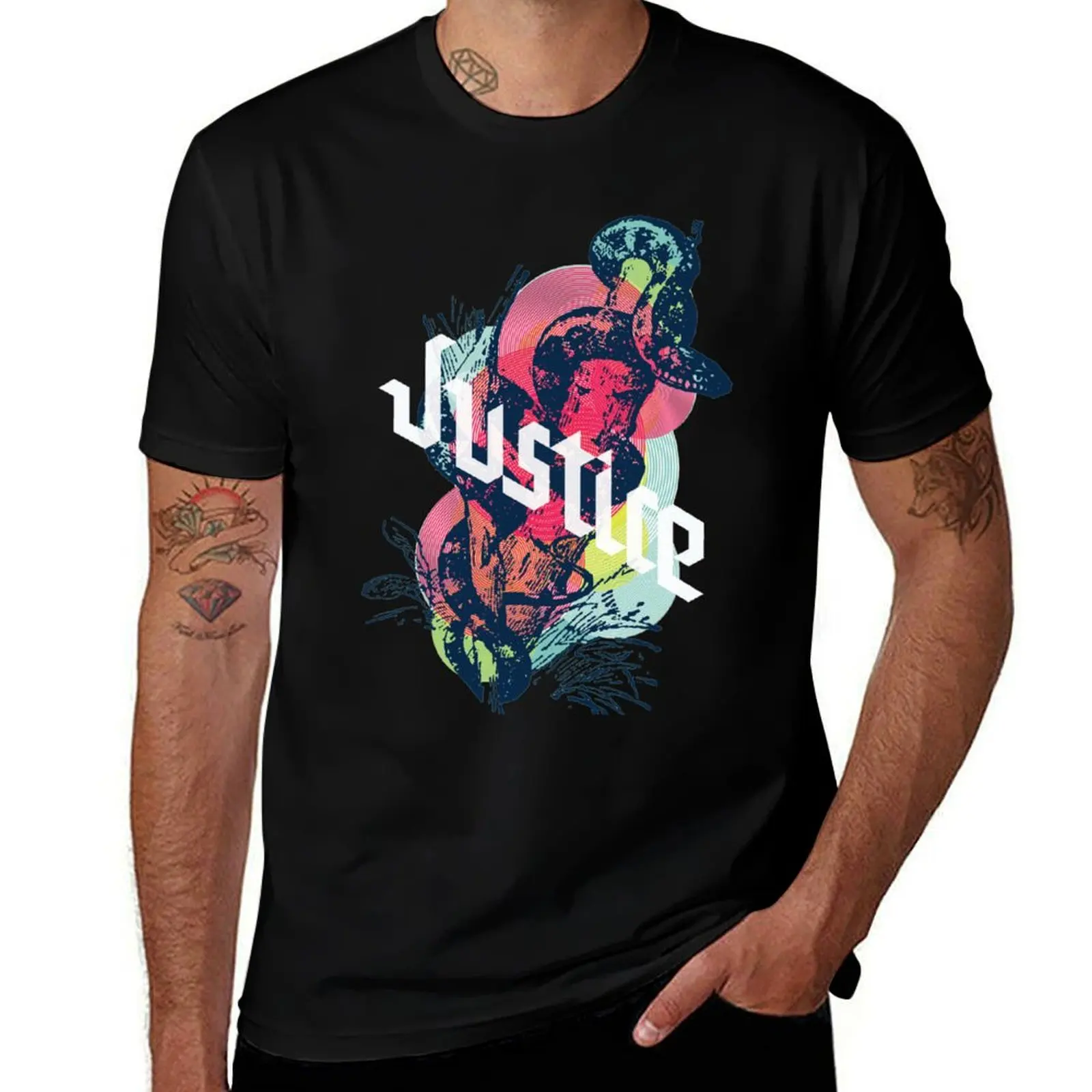 

Justice T-Shirt football t shirt sports fans plus sizes plain black t shirts men