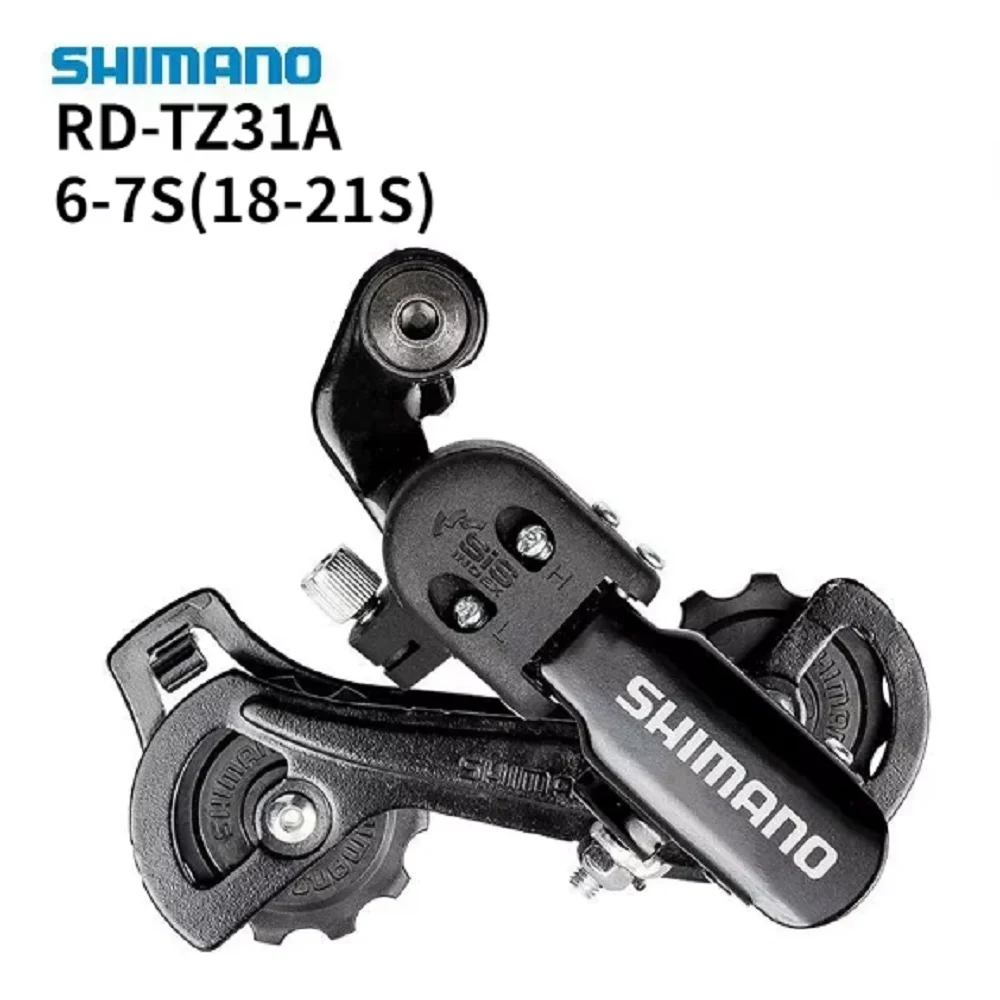 SHIMANO TOURNEY MTB RD TZ31 Tourney TZ31 Câmbio Traseiro com Gancho/Eye para Bicicleta de Montanha 6 Velocidades 7 Velocidades