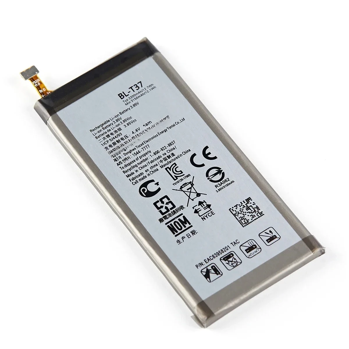 3300mAh คุณภาพสูงแบตเตอรี่โทรศัพท์มือถือ BL-T37 สำหรับ LG V40 ThinQ Q710 Q8 2018 รุ่น Q815L Q Stylo4 Q710 Q710MS/CS