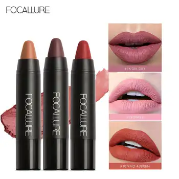 Focallure Matte Lipstick 19 barev Voděodolné matné rtěnky Měkká textura Lipstick Cosmetic Sext Red Nude Lip Makeup Batom 10 nejlepší prodej focallure make-up - №4