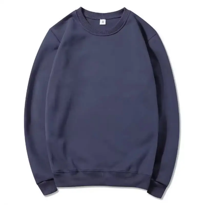 Herren-Hoodie mit Rundhalsausschnitt, Herbst-Winter-Fleece, warm, lässig, lockerer Pullover, einfarbig, Sport-Sweatshirt mit langen Ärmeln – Detail 5
