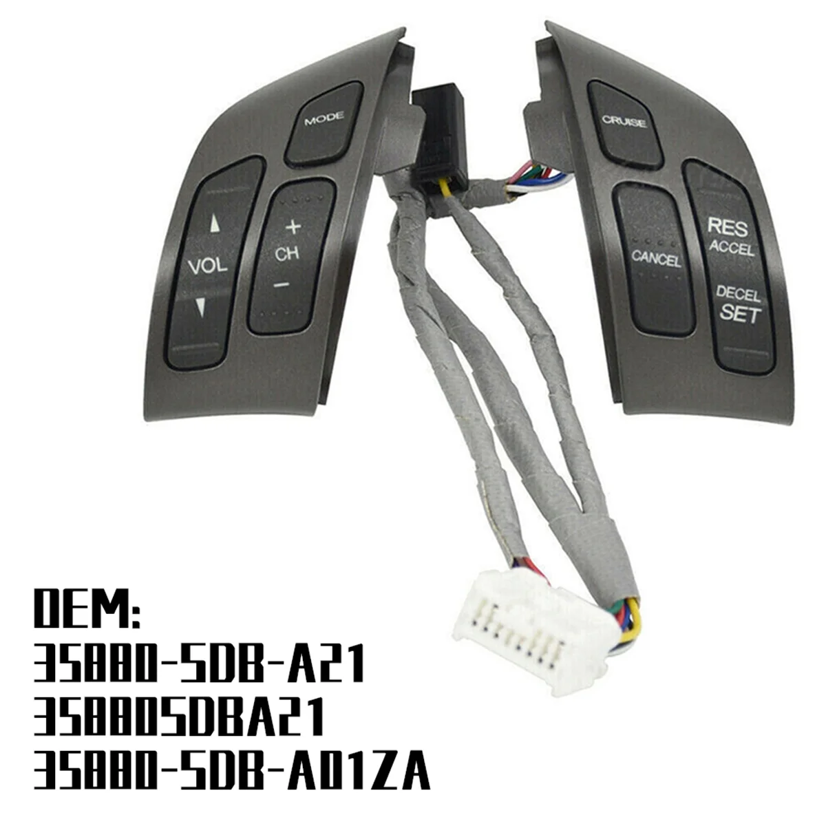 

Multifunction Steering Wheel Cruise Volume Control Switch Button for Honda Accord 2003-07 35880-SDB-A21 35880-SDB-A01ZA
