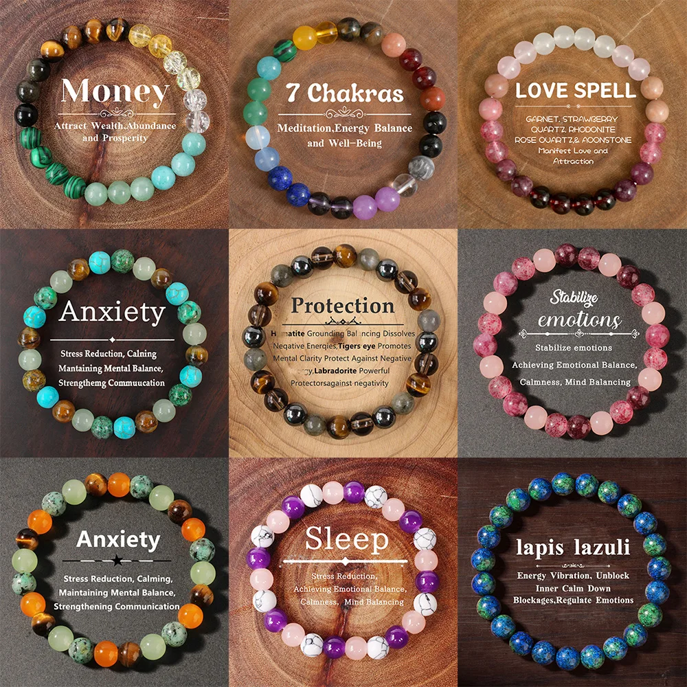 1PC Natürliche Stein Armband Für Frauen Männer 8MM Tigerauge Kristall Perlen Elastische Armreif Paar Reiki Healing Mode schmuck Geschenk
