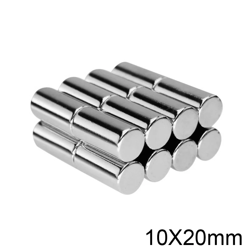 10x20mm Round Powerful Strong Magnetic Magnets N35 Thick Permanent Neodymium Magnet 10x20 Disc NdFeB Magnet 10*20mm 10*20