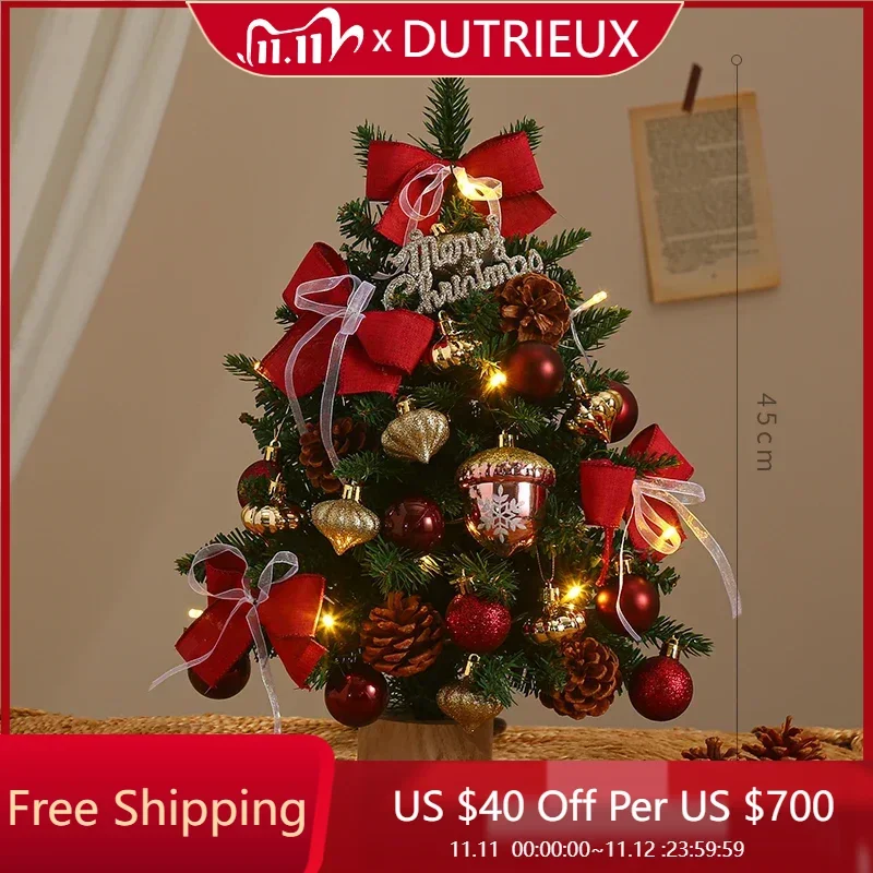 

Nuobeisong Christmas Tree New Home Festival Decoration Luxury Christmas Atmosphere Light Desktop Simulation Advanced Ornament