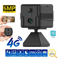 OKAM CCTV Camera 5MP 4G Sim Card or Wifi Home Surveillance Camera Intercom PIR Infrared Detection Mini Baby Security IP Camera