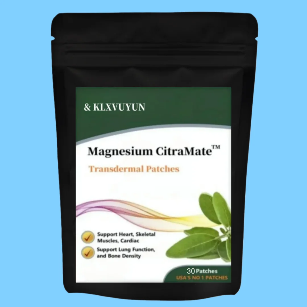 Patch de bien-être transdérmique pour tout le corps - Citramate de magnésium (Support cœur/poumon/os)