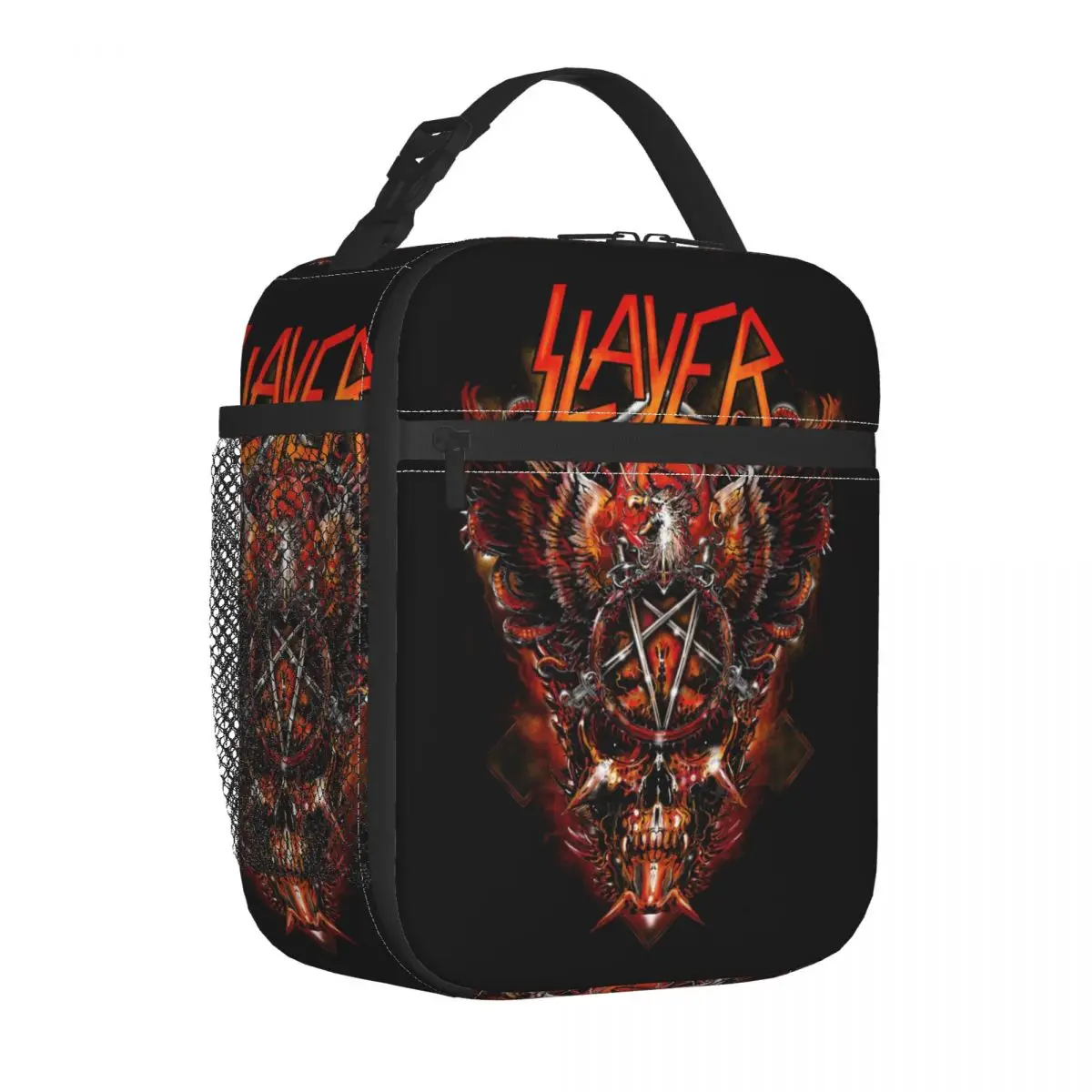 Heavy Metal Rock Band Slayers Insulated Lunch Tote Bag for Women Resuable Cooler Thermal Food Lunch Box Kids School Children