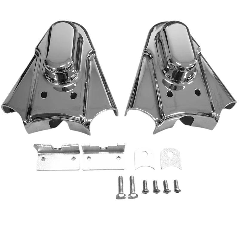Penutup Poros untuk Softail Springer EFI FXSTSI FXSTD FLSTF FLSTN Sepeda Motor Logam Krom Lengan Ayun Phantom Belakang
