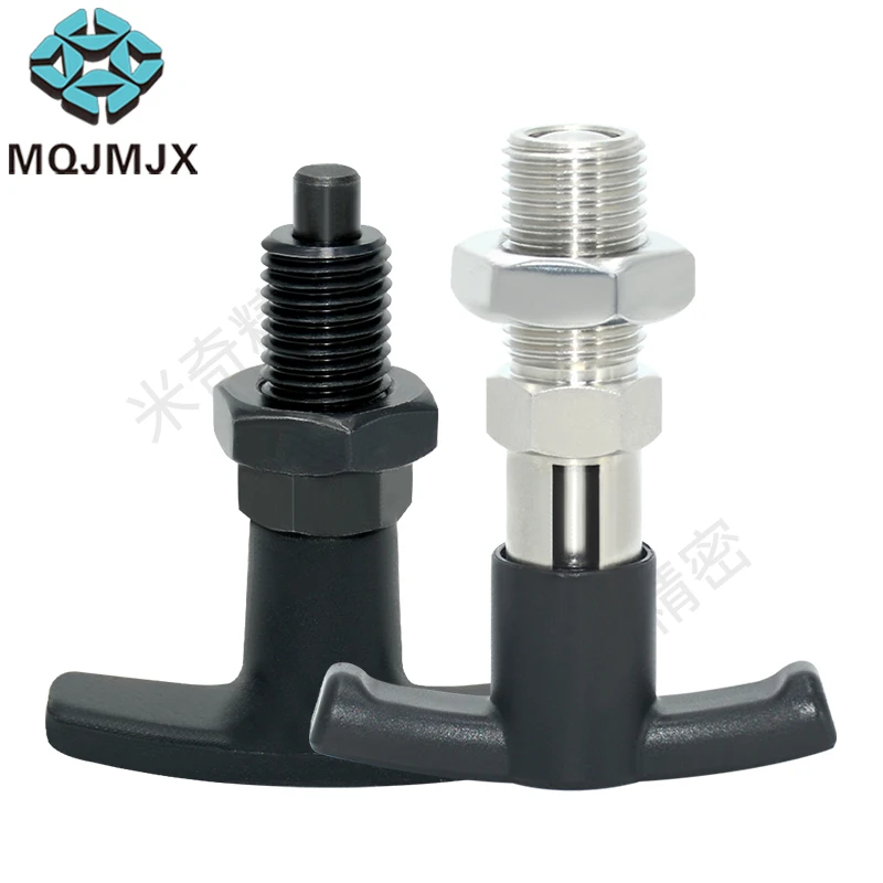 1PC T-Handle Indexing Plunger Retractable Spring Loaded Locating Pin Carbon Steel Stainless Steel XNTZ XSTZ Index Bolt