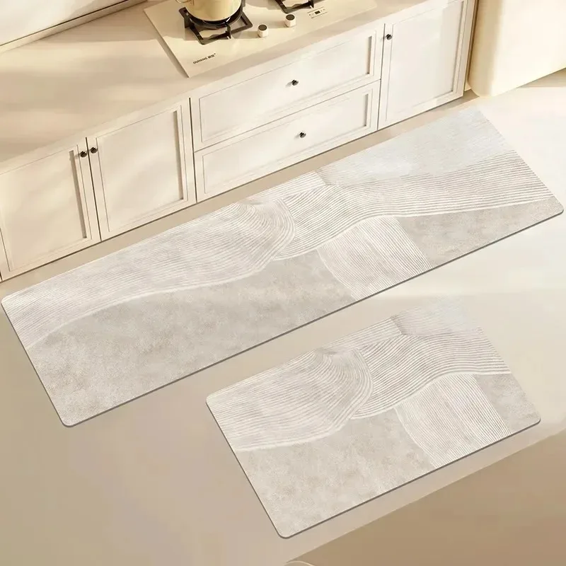 Kitchen Floor Mat Pvc Waterproof Vinyl Carpet Home Decoration Long Rug Oil-proof Non-slip Foot Mats Custom Alfombra Cocina