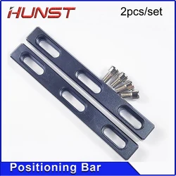 Hunst Worktable Positioning Bar 2pcs 130*16mm Dia.6mm + 4pcs Positioning Screw for DIY Fiber & Co2 & UV Laser Marking Machine