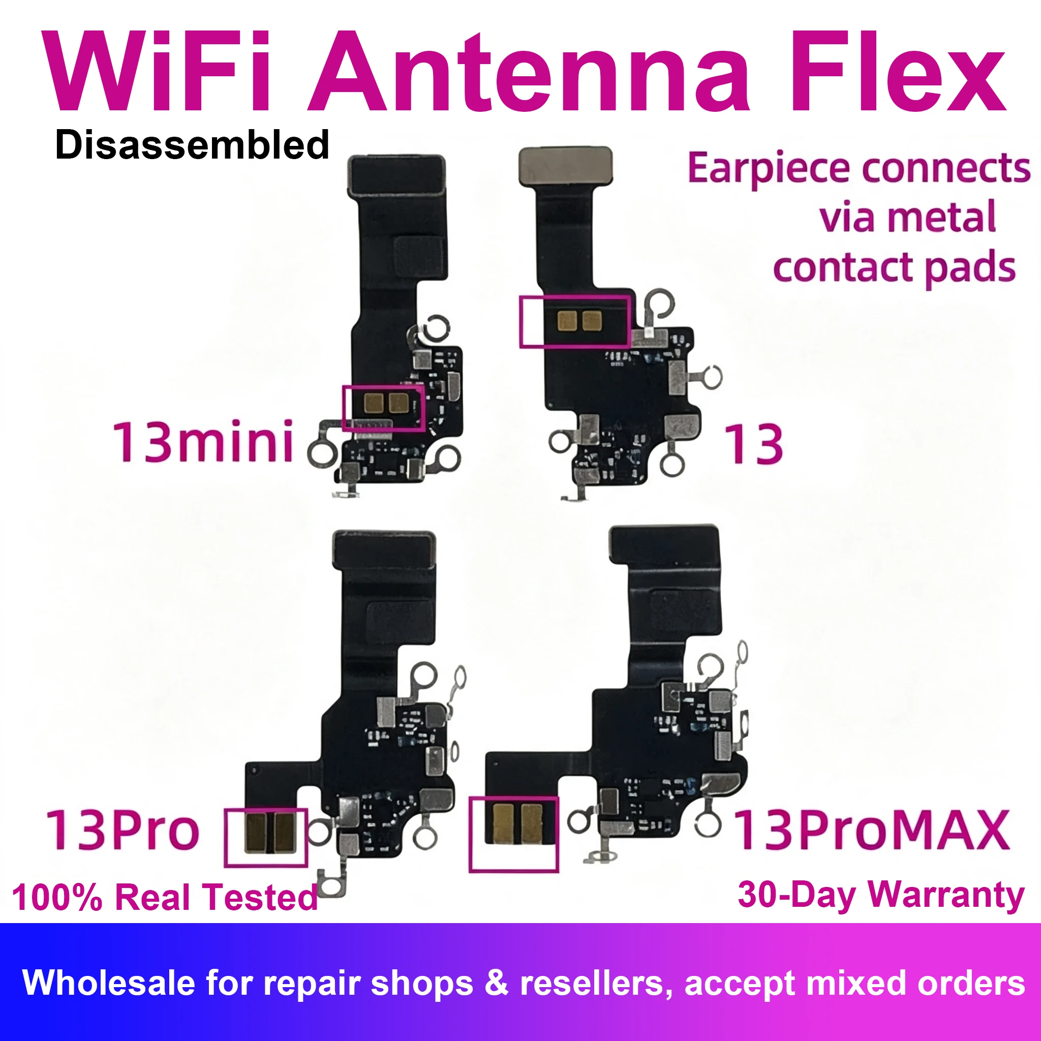 WiFi Signal Antenna Flex Cable For iPhone 13 Mini Pro Max NFC GPS WLAN Ribbon Wireless Wi-Fi Fix Replacement Repair Parts