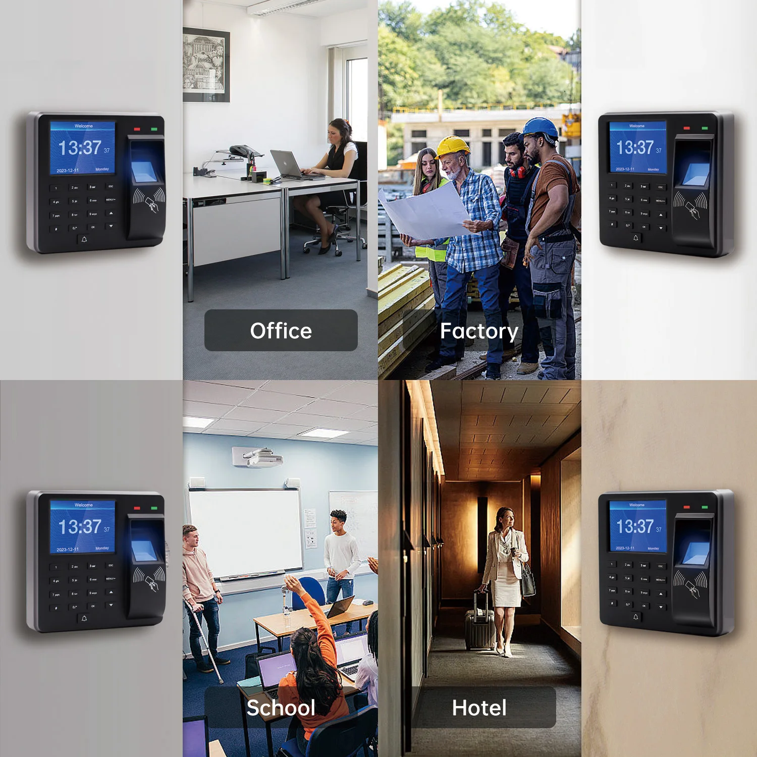 Hot Sale Easy To Use Biometric Fast And Accurate Recognition Time Attendance Machine Fingerprint For Door Access Control