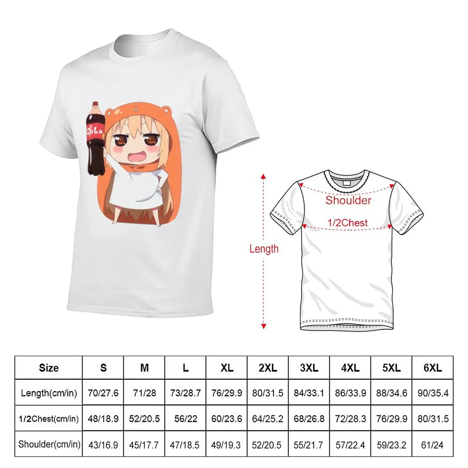 Umaru chan showing of her cola bottle T-Shirt Casual Work Wear T-Shirt