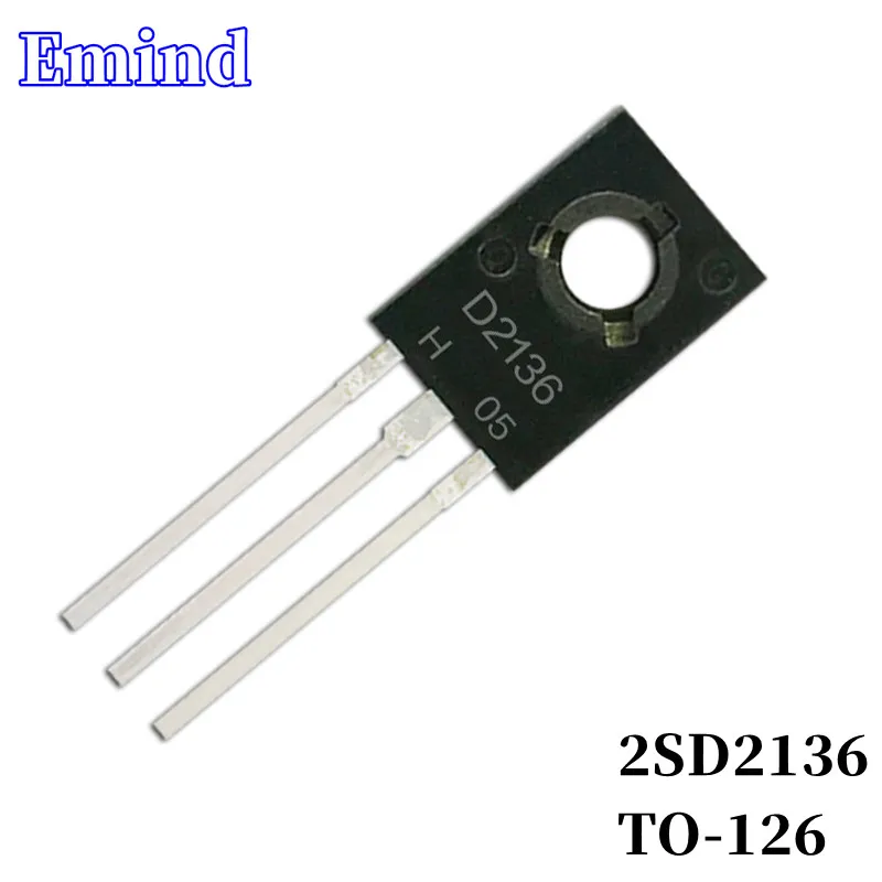 

10/20Pcs 2SD2136 D2136 DIP Transistor TO-126 Type NPN Bipolar Amplifier Transistor 60V/5A