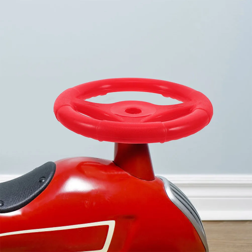 

2Pcs Steering Wheel Car Replacement Bright Color Comfortable Grip Plastic Steering Wheel Rocking Car Swing Simulation Driving