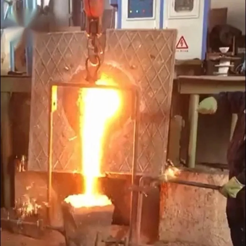 주조 스틸 다리미 알루미늄용 산업용 주조 용해로, 인덕션 히터, 500Kg, 1000Kg, 15 톤