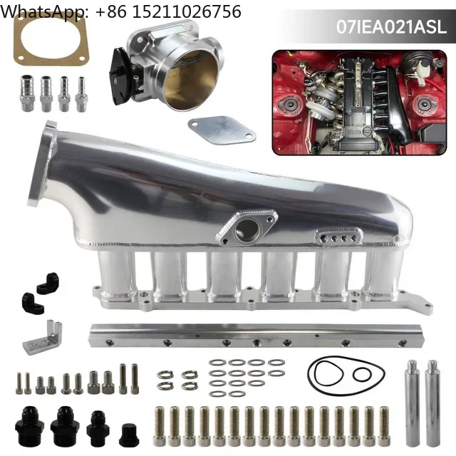 Aluminum Billet Intake Manifold for 2JZ for GE Includes Throttle Body and Fuel Rail New Condition