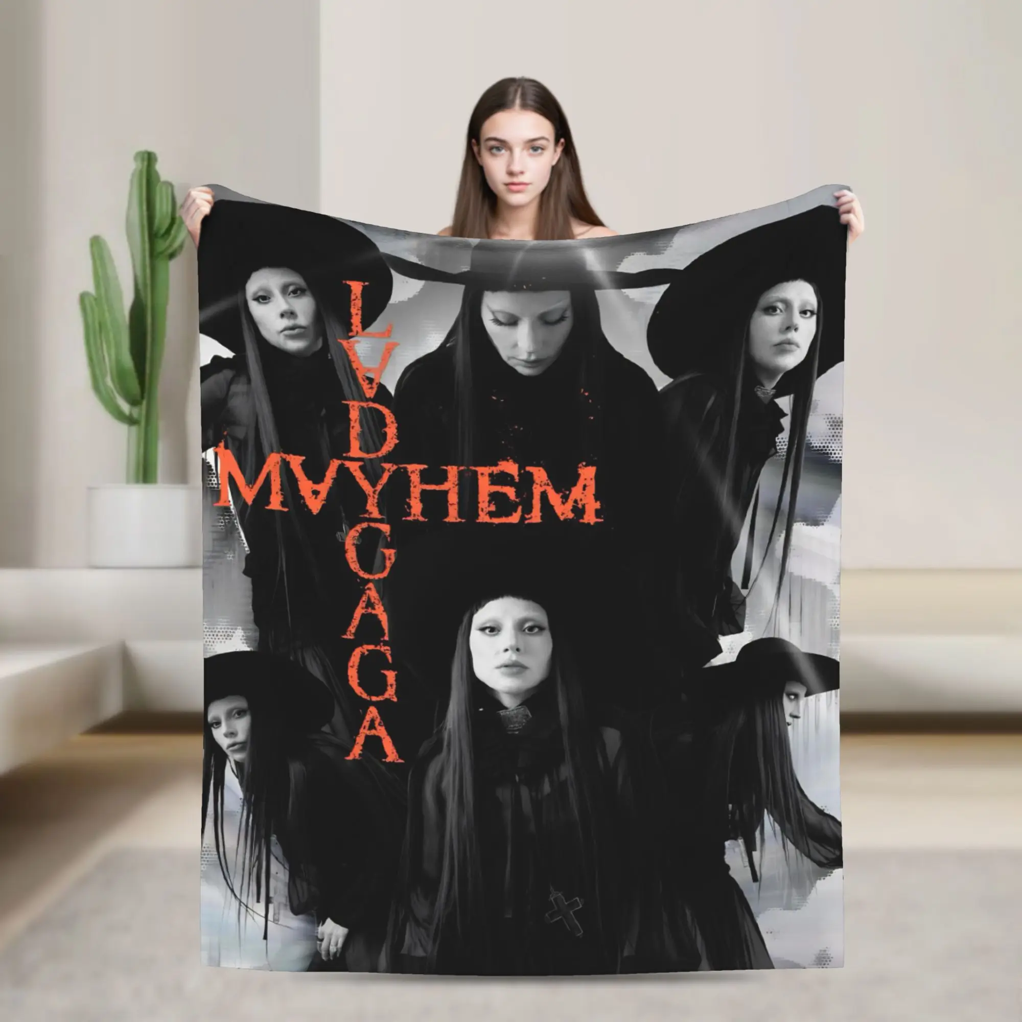 

Warm Soft BlanketStudents Airplane Travel Gaga Mayhem 2025 Bedding Throws Flannel Bedspread For Bedroom Novelty Sofa Bed Cover