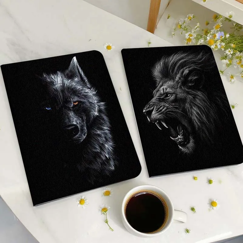 

Black Wolf Two Eyes Tablet Case For Huawei Honor MatePad MediaPad Air 5 6 7 11 V6 V7 V8 V9 X9 X8 T10 T10s C5e T5 Gift
