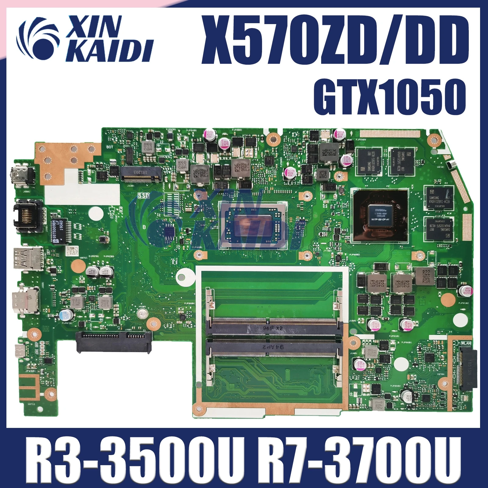 

Материнская плата X570ZD с R7-2700U R5-2500U GTX1050 для ASUS TUF X570DD K570ZD YX570Z YX570ZD, материнская плата для ноутбука, 100% тест