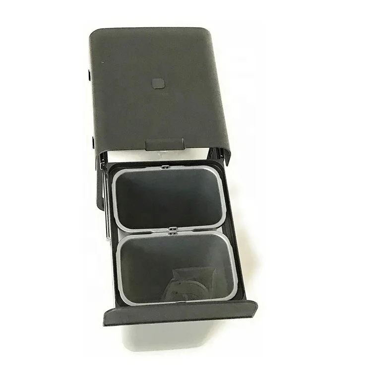 

Tool Kitchen Storage Slide Pull Out Dumpster Double Dumpster with Lid 8L Rectangle Modern Design Hotel Restaurant
