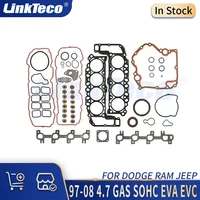 Piezas de motor juego completo de juntas compatibles con 97-08 4,7 L V8 GAS SOHC EVA EVC para Dodge Dakota Durango Ram 1500 Jeep Grand Cherokee
