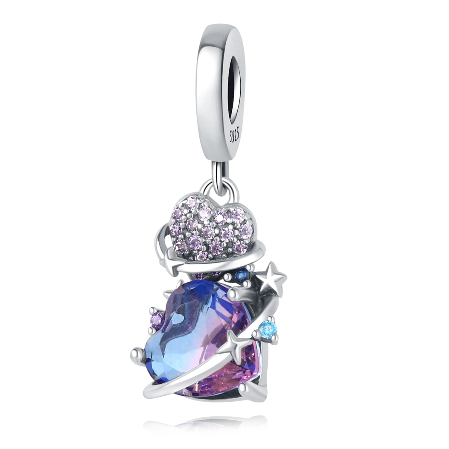 

Orstarry 925 Sterling Silver Love Planet Combination Beads Original Pendants Bracelet Charm Jewelry Party DIY Trendy Gifts