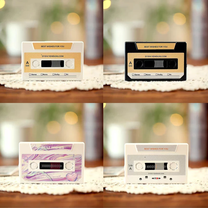 Aufnahme von Sprachkarten, Klebeband, Grußkarte, aufnehmbar, 300 Sekunden, DIY-Aufnahme von Musikkarte, Valentinstag, Jahrestag, Geburtstagsgeschenk